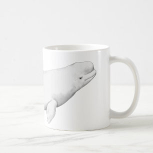 Beluga Whale Illustration Whale Lover Gift  Coffee Mug