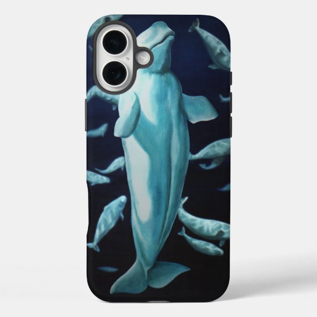 Beluga Whale iPhone 3 Case Whale Art Case (Back)