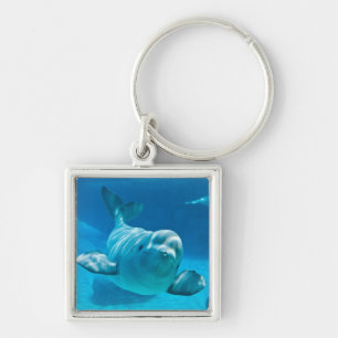 Beluga Whale Key Ring