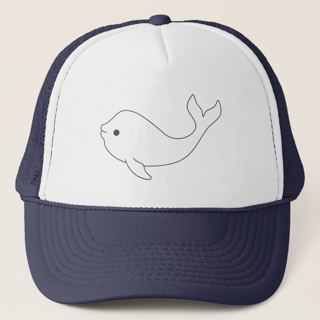 Beluga Whale Trucker Hat (Front)
