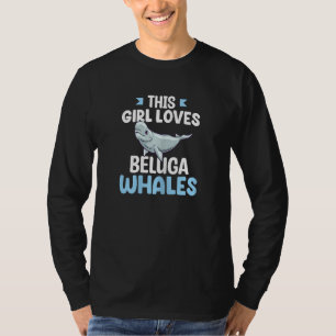 Beluga Whale White Habitat Ocean Cute  Whales T-Shirt