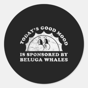 Beluga Whales Or Beluga Whale Classic Round Sticker