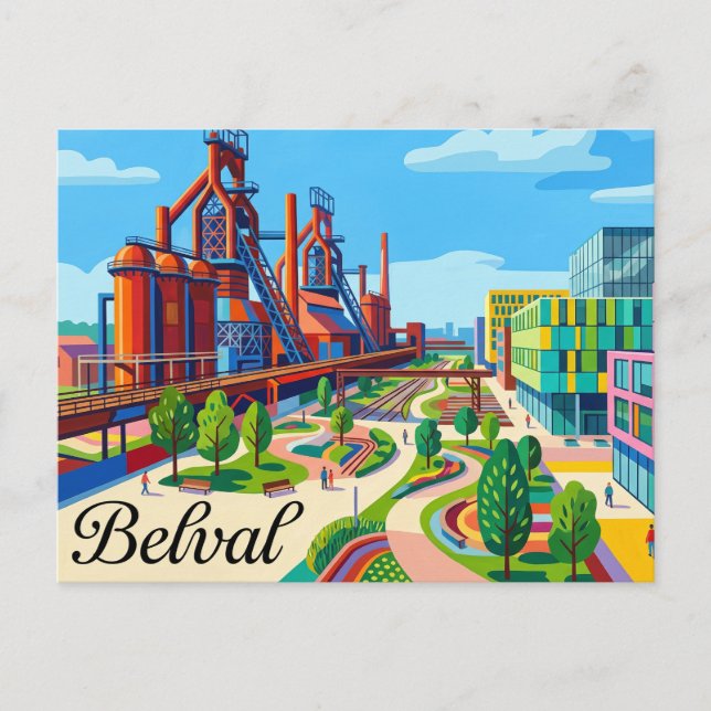 Belval Luxembourg Postcard (Front)