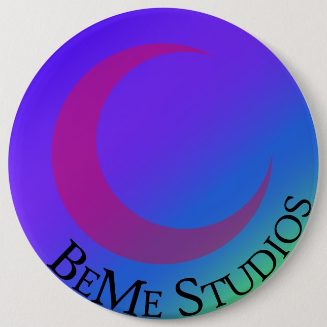 BeMe Studios Logo 6 Cm Round Badge (Front)
