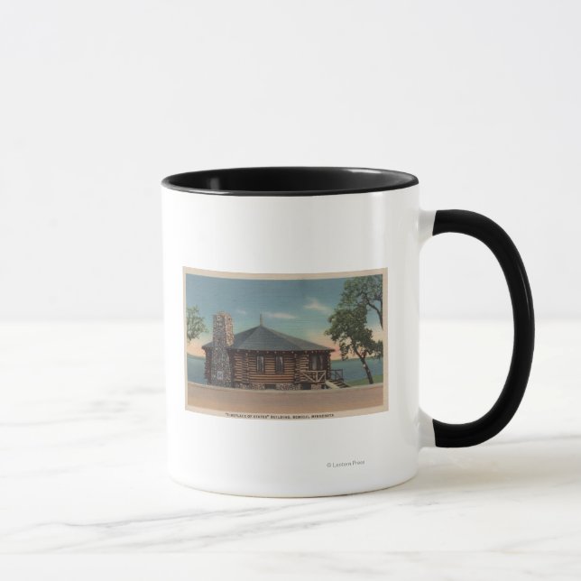 Bemidji, MN - View of Fireplace of States Bldg Mug (Right)