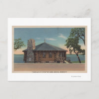 Bemidji, MN - View of Fireplace of States Bldg