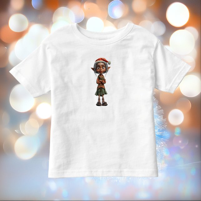 Bemused Grandma Christmas Elf Toddler Tee (Creator Uploaded)