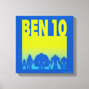 Ben 10 Alien Line-up Logo Canvas Print