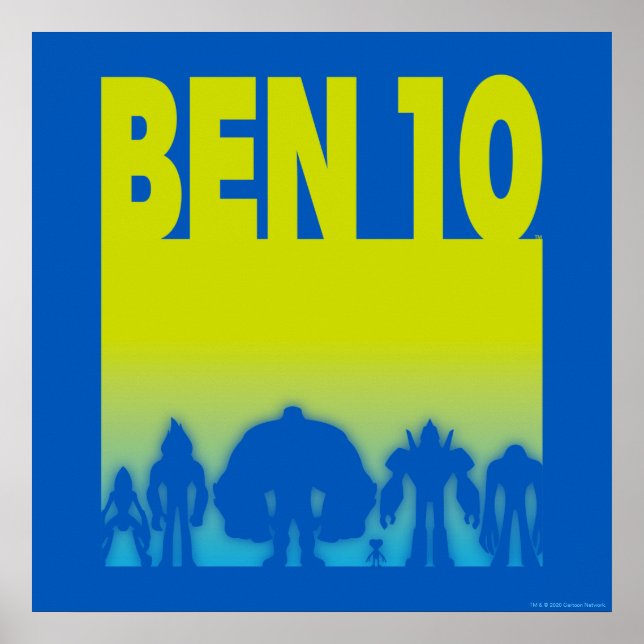 Ben 10 Alien Line-up Logo Poster (Front)