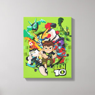 Ben 10 Alien Rush Graphic Canvas Print