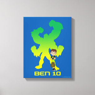 Ben 10 & Four Arms Shadow Canvas Print