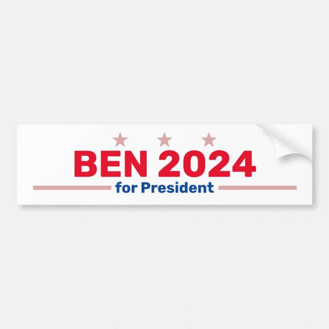 Ben 2024 bumper sticker (Front)