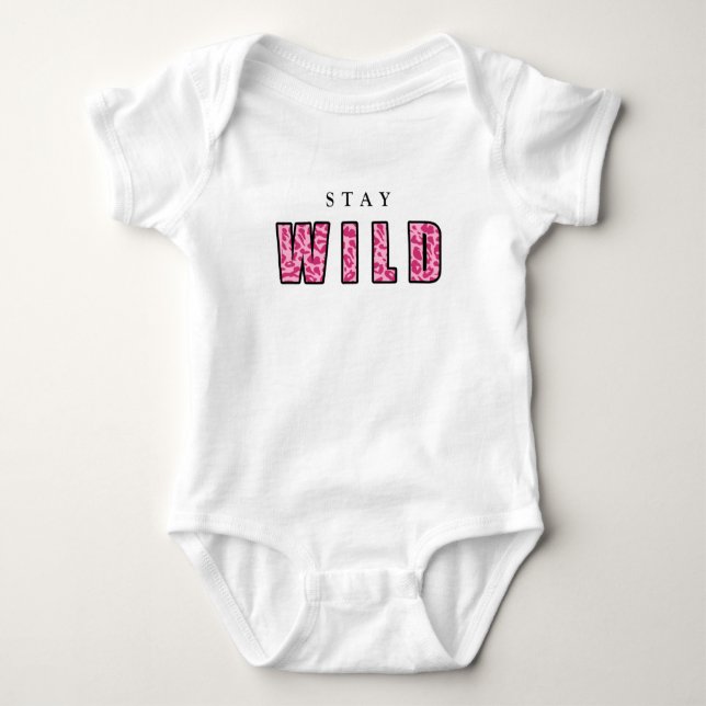 ben azelart stay wild baby bodysuit (Front)