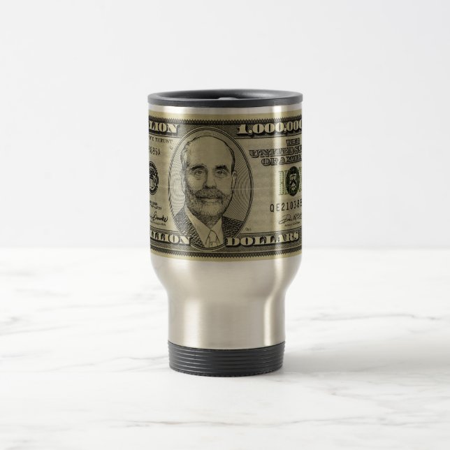 Ben Bernanke Billion Dollar Bill Mugs (Center)