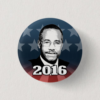 BEN CARSON 2016 CANDIDATE 3 CM ROUND BADGE