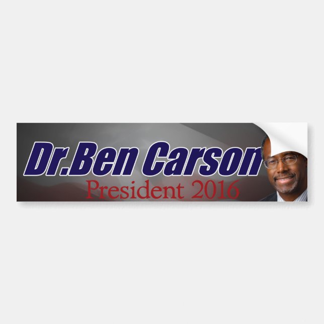 Ben Carson for President Bumper Sticker (Front)