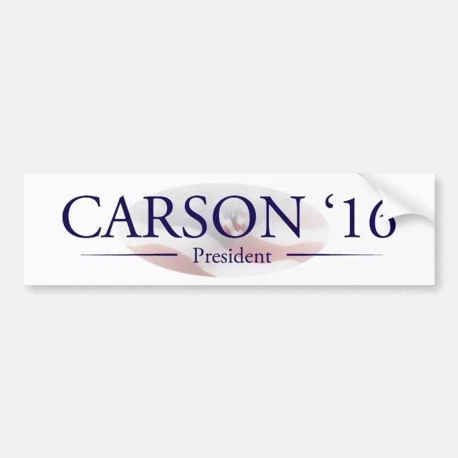 Ben Carson for President Gifts Bumper Sticker (Front)