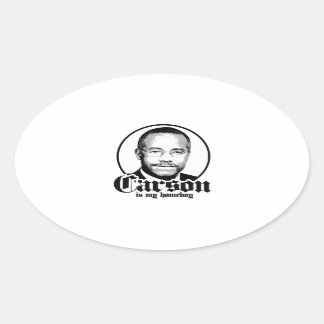 Ben Carson is my Homeboy Oval Sticker