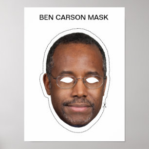 Ben Carson Mask Poster