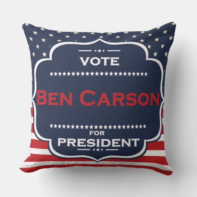 ben carson president cushion (Front)