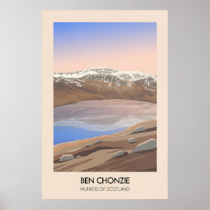 Ben Chonzie Munros Of Scotland Travel Poster