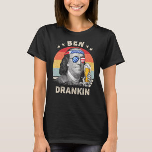 Ben Drankin 4th Of July Benjamin Franklin Men Amer T-Shirt