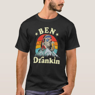 Ben Drankin 4th Of July Benjamin Franklin Men Amer T-Shirt