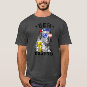 Ben Drankin 4th of July Funny Beer Vintage T-Shirt