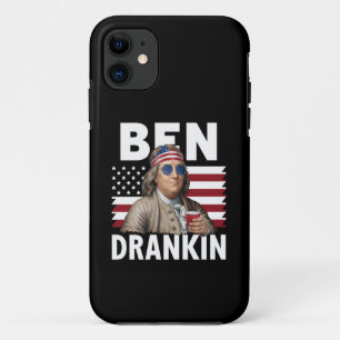 Ben Drankin Beer 4th of July Vintage Flag Funny Case-Mate iPhone Case