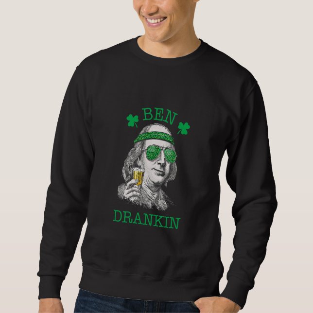 Ben Drankin Lucky St Patricks Day Sweatshirt (Front)