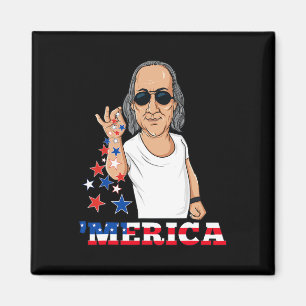 Ben Franklin 4th Of July Merica  Magnet