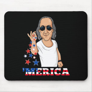 Ben Franklin 4th Of July Merica  Mouse Pad