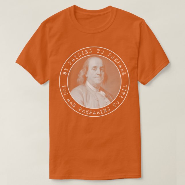Ben Franklin Benjamin Franklin Quote Circles T-Shirt (Design Front)