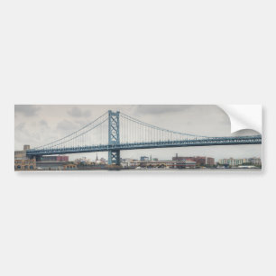 Ben Franklin Bridge Bumper Sticker