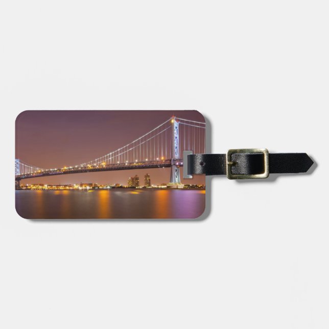 Ben Franklin Bridge Luggage Tag (Front Horizontal)