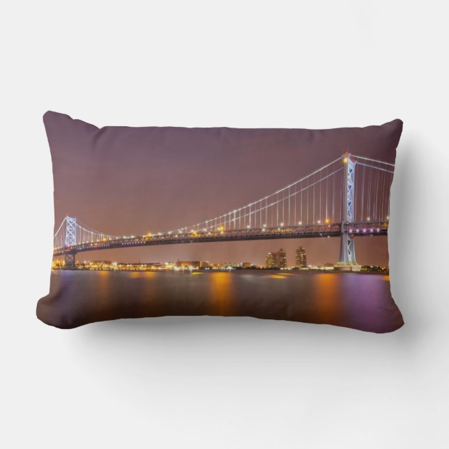 Ben Franklin Bridge Lumbar Cushion (Front)