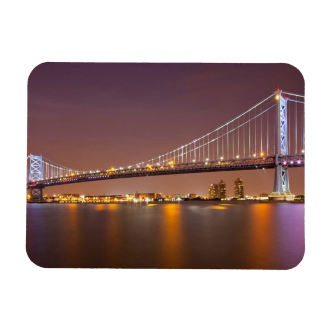Ben Franklin Bridge Magnet (Horizontal)