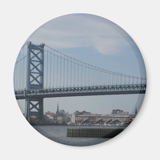 Ben Franklin Bridge Magnet (Front)