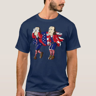Ben Franklin Griddy American Flag 4th of July  T-Shirt