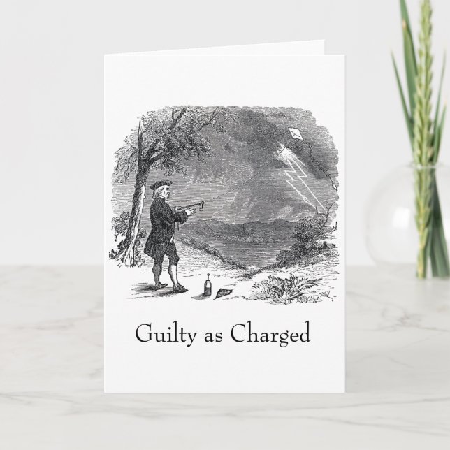 Ben Franklin Guilty as Charged Card (Front)