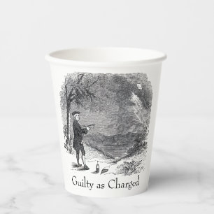 Ben Franklin Guilty as Charged Paper Cups
