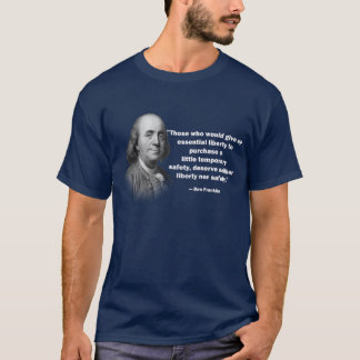 Ben Franklin gun control quote - Men's Shirt