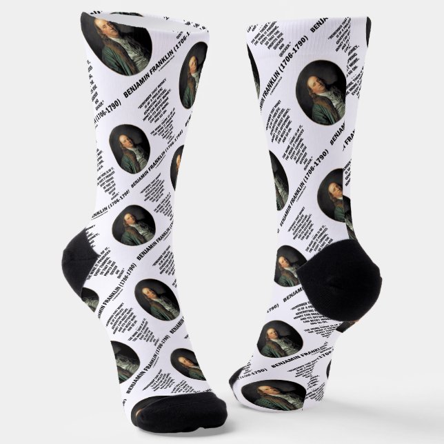 Ben Franklin Money Prolific Generating Nature Qte Socks (Angled)
