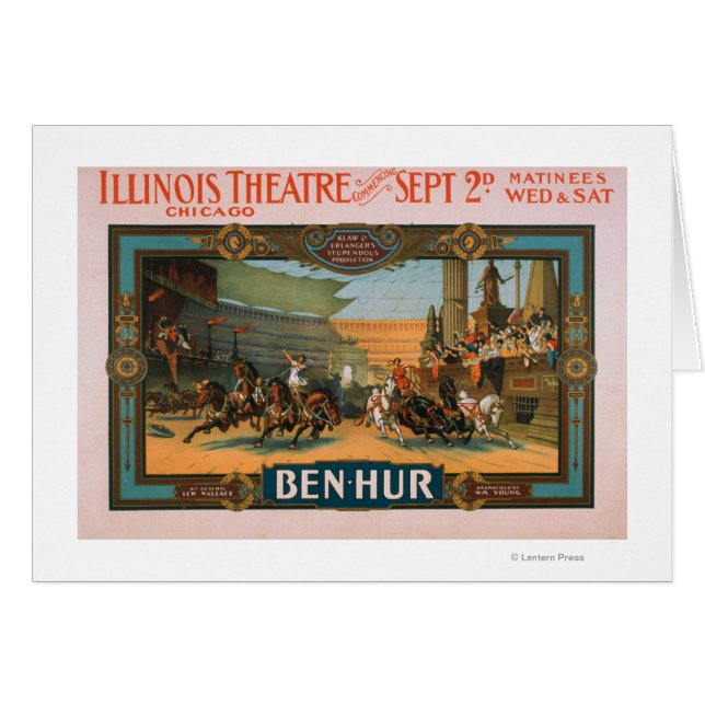 Ben-Hur at Chicago's Illinois Theatre Poster (Front Horizontal)