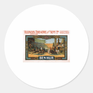 Ben Hur - Broadway Play Poster Classic Round Sticker