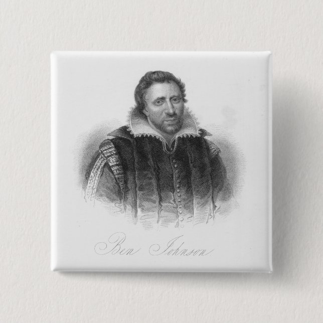 Ben Jonson 15 Cm Square Badge (Front)