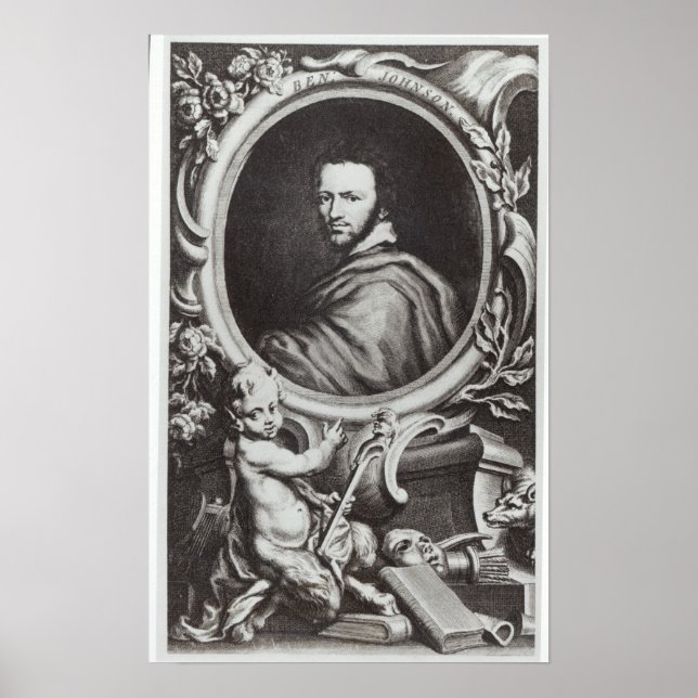 Ben Jonson  English playwright Poster (Front)
