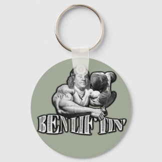 Ben Liftin Bodybuilding Ben Franklin Keychain