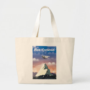Ben Lomond,Utah travel poster Large Tote Bag