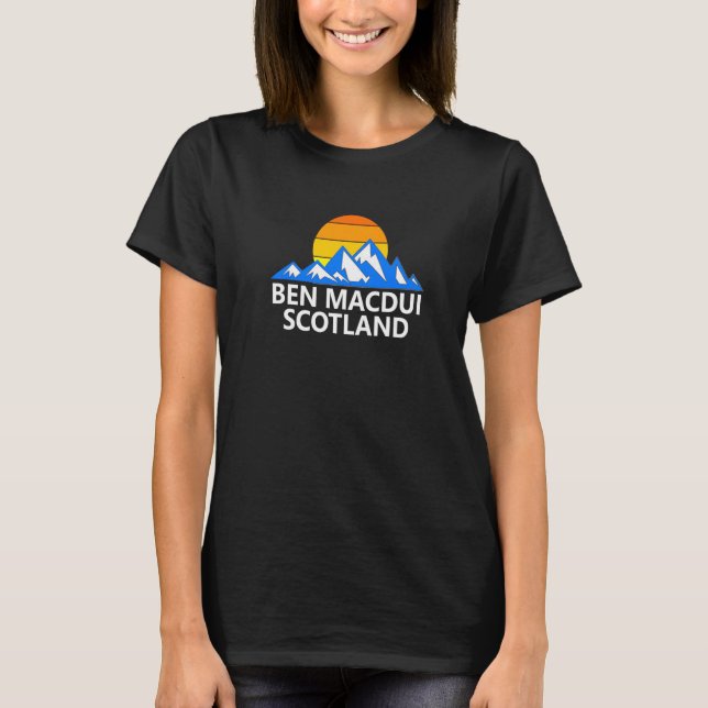 Ben Macdui Scotland Scottish Mountains T-Shirt (Front)